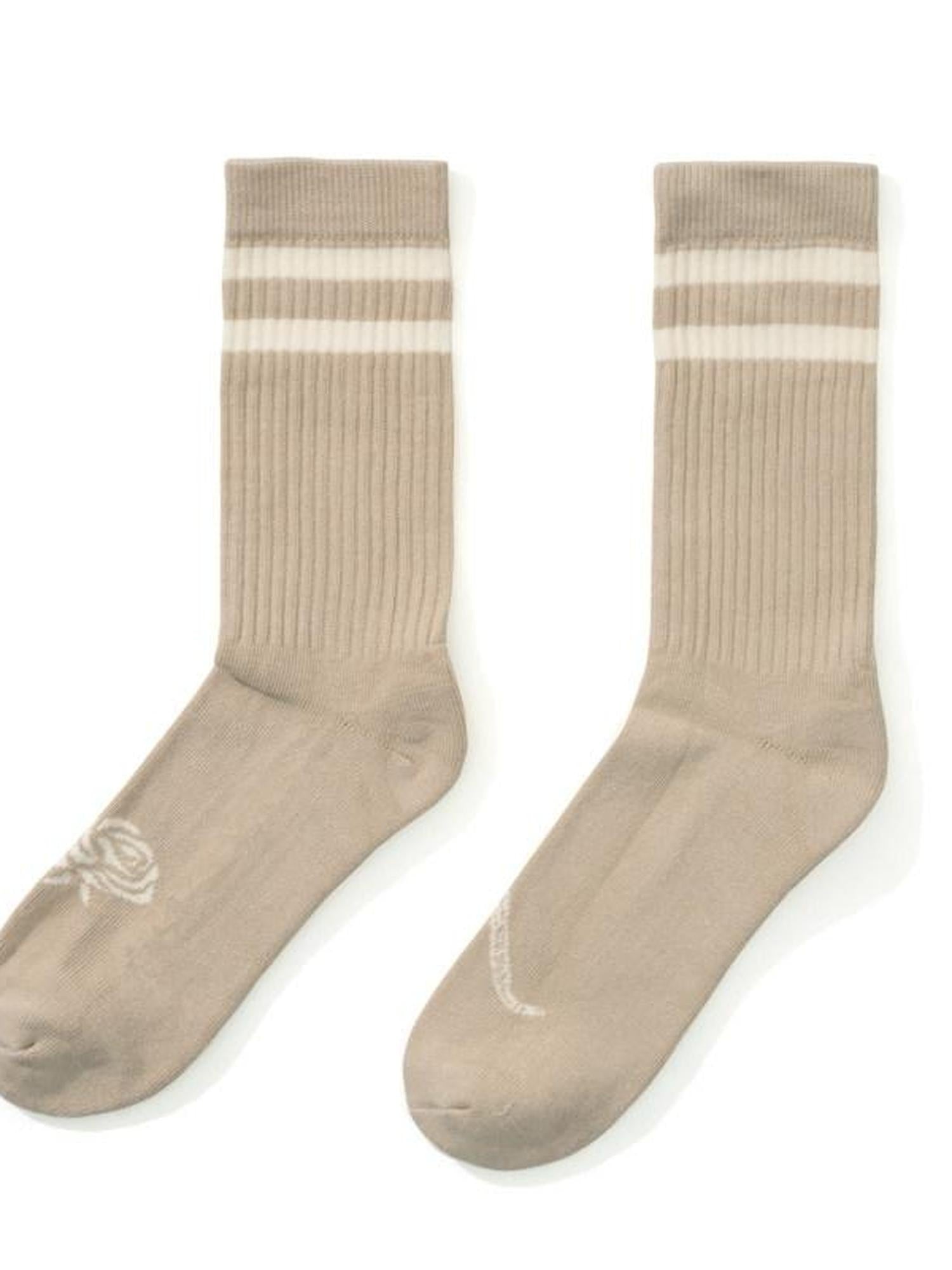 SUPERTOFU 3 Pack Discount Striped Classic Unisex One Size Athletic Socks