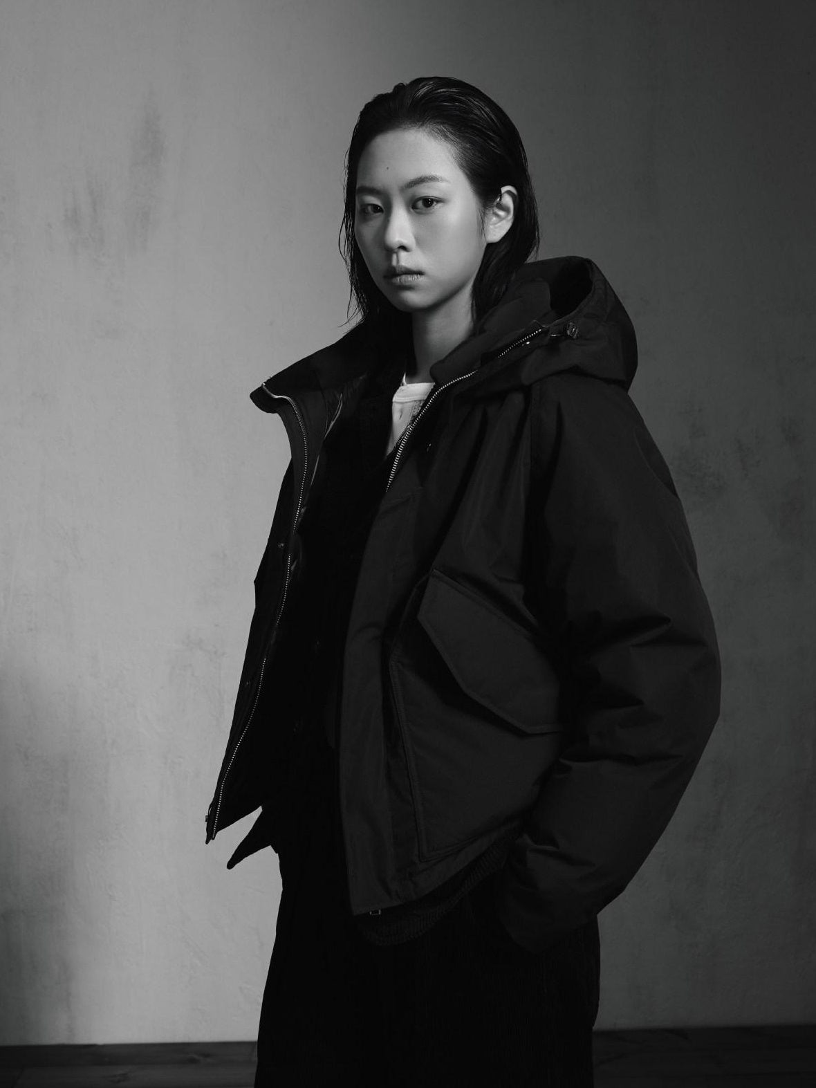 SUPERTOFU 650Fp White Duck Down Hooded Loose Japanese Waterproof Youth Down Jackets