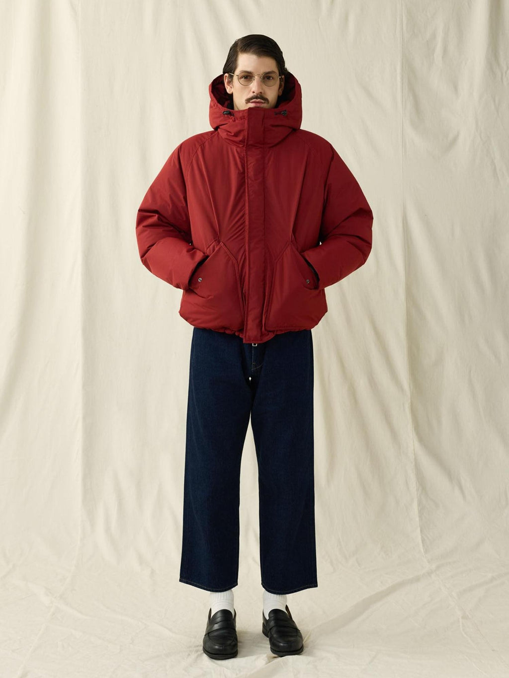 SUPERTOFU 650Fp White Duck Down Hooded Loose Japanese Waterproof Youth Down Jackets