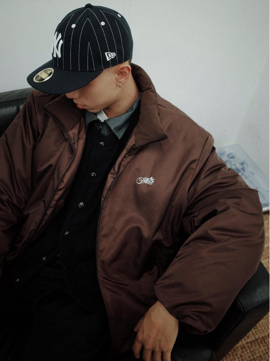 SUPERTOFU 90 Percent White Duck Down Warm Loose Stand Collar Casual Down Jackets