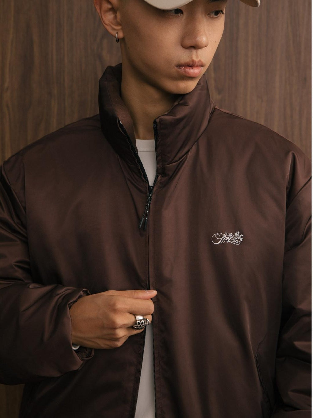SUPERTOFU 90 Percent White Duck Down Warm Loose Stand Collar Casual Down Jackets