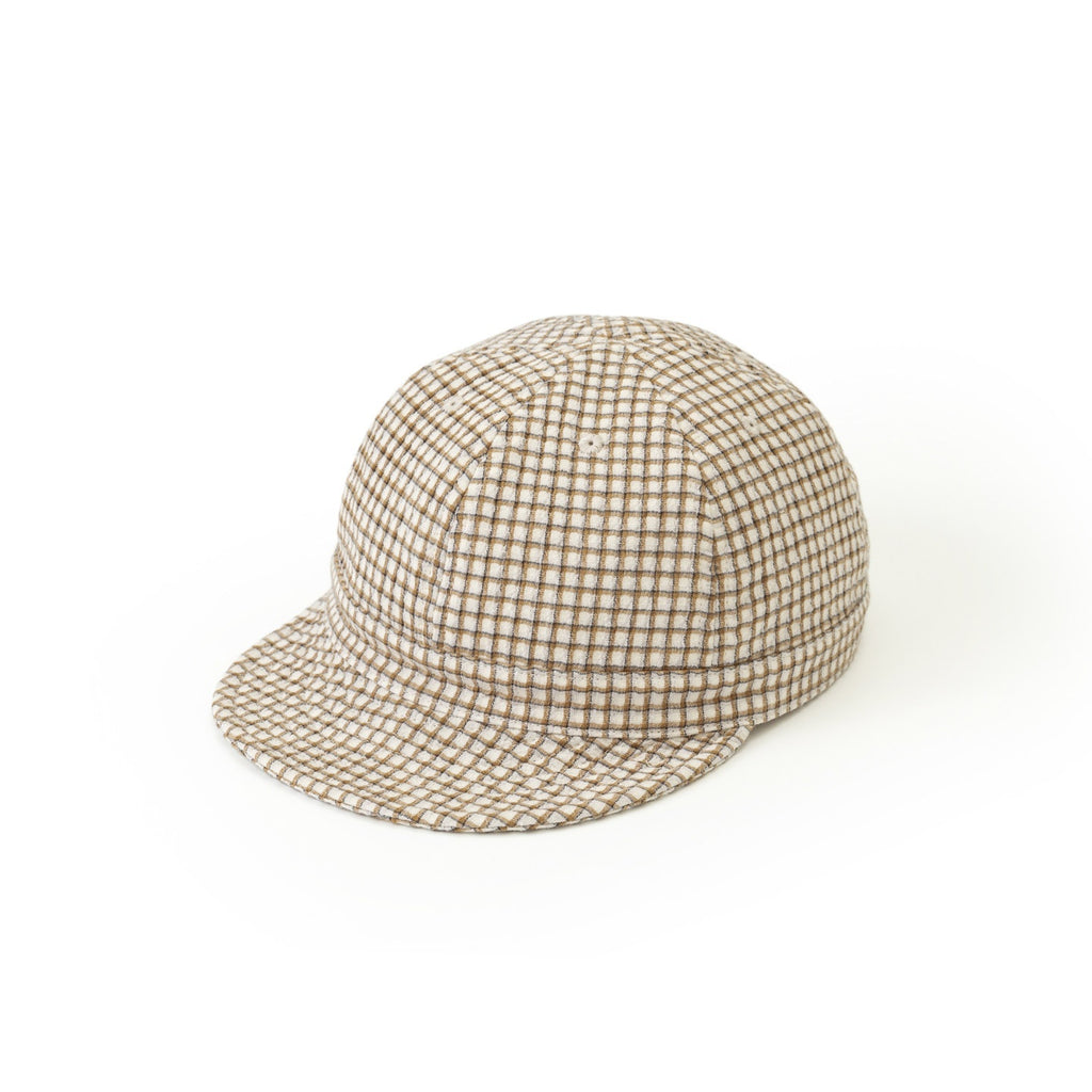 SUPERTOFU Adjustable Nylon Plaid Vintage Short Brim Round Crown Unisex Casual Hats