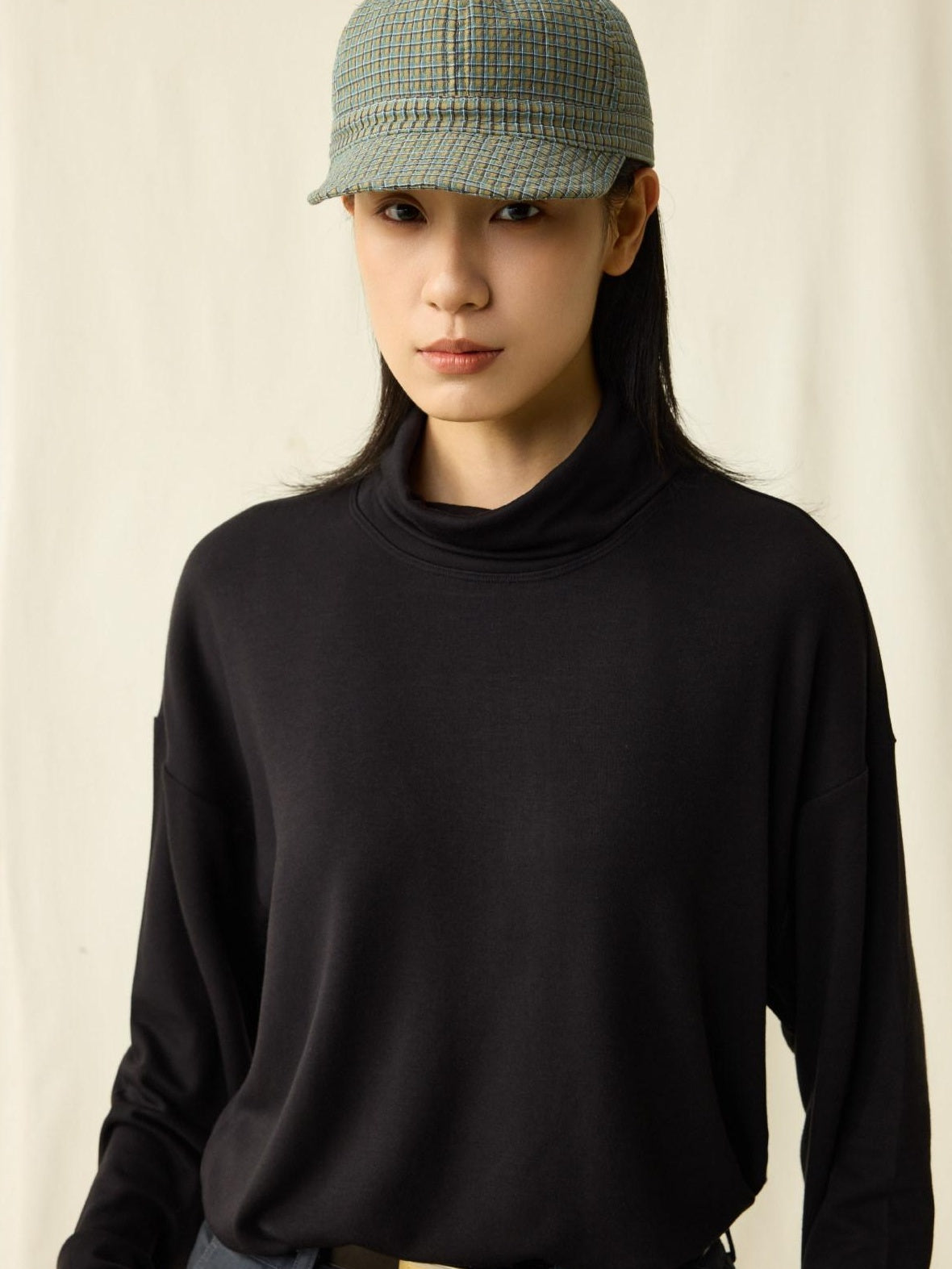 SUPERTOFU Adjustable Nylon Plaid Vintage Short Brim Round Crown Unisex Casual Hats