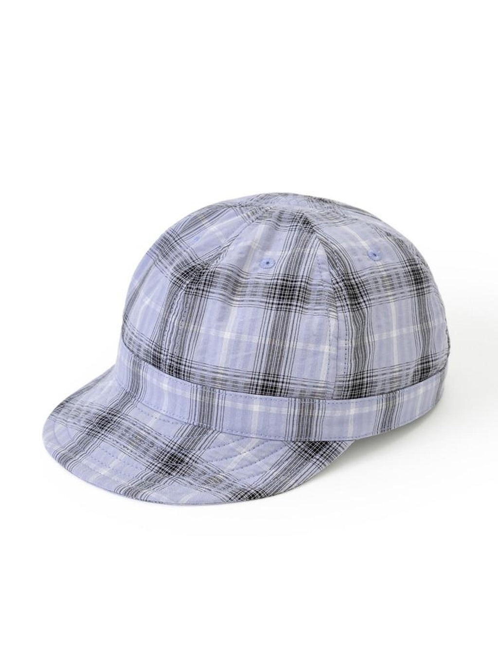 SUPERTOFU Adjustable Nylon Plaid Vintage Short Brim Round Crown Unisex Casual Hats
