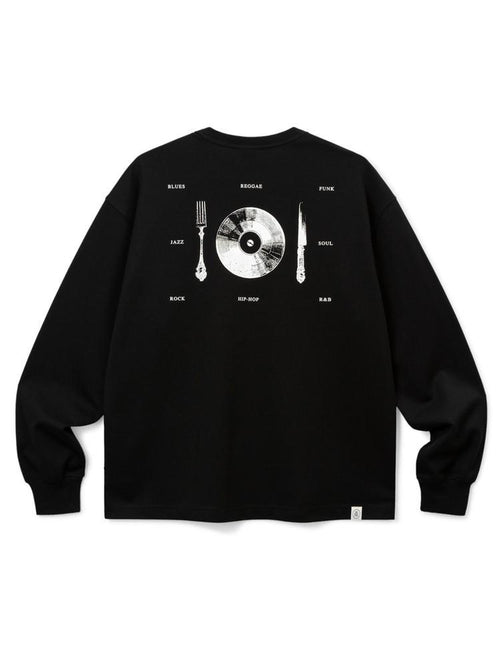 SUPERTOFU Anti Wrinkle Cotton Blend Vintage Print Loose Fit Unisex Long Sleeve T-Shirts