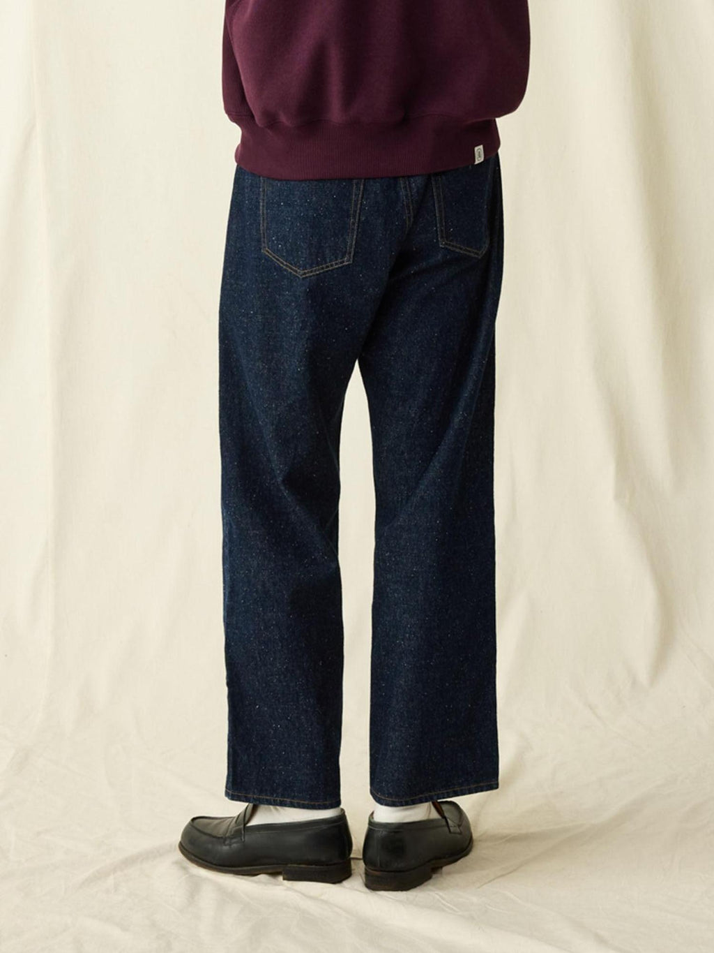 SUPERTOFU Antibacterial Cotton Hemp Mid Rise Japanese Straight Fit Everyday Straight Jeans