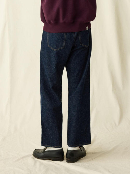 SUPERTOFU Antibacterial Cotton Hemp Mid Rise Japanese Straight Fit Everyday Straight Jeans