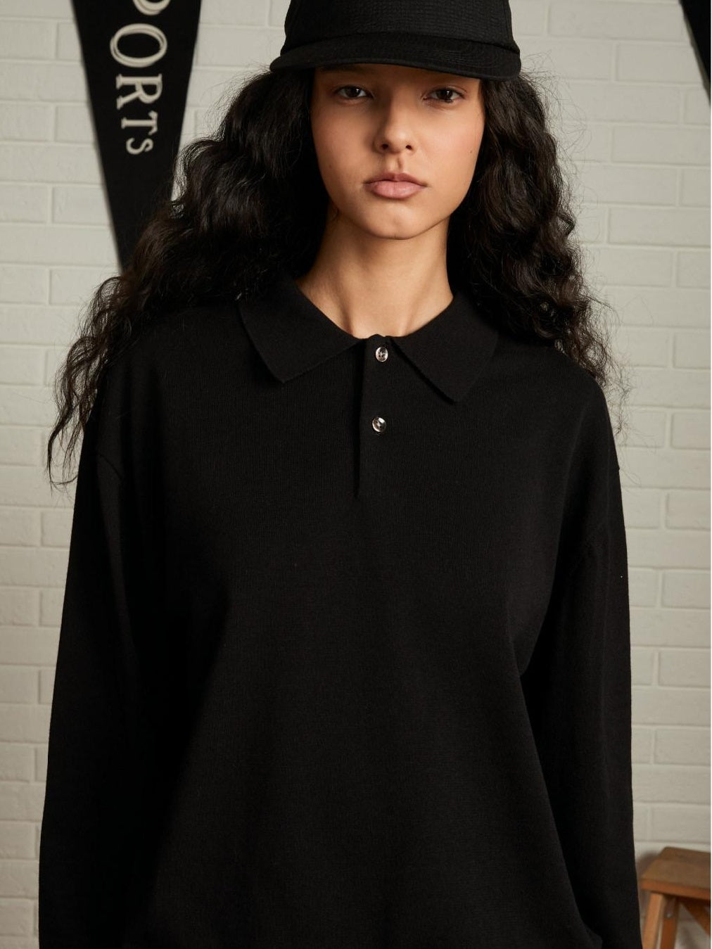 SUPERTOFU Breathable 100% Cotton Loose Fit Button Polo Unisex Casual Long Sleeve T-Shirts