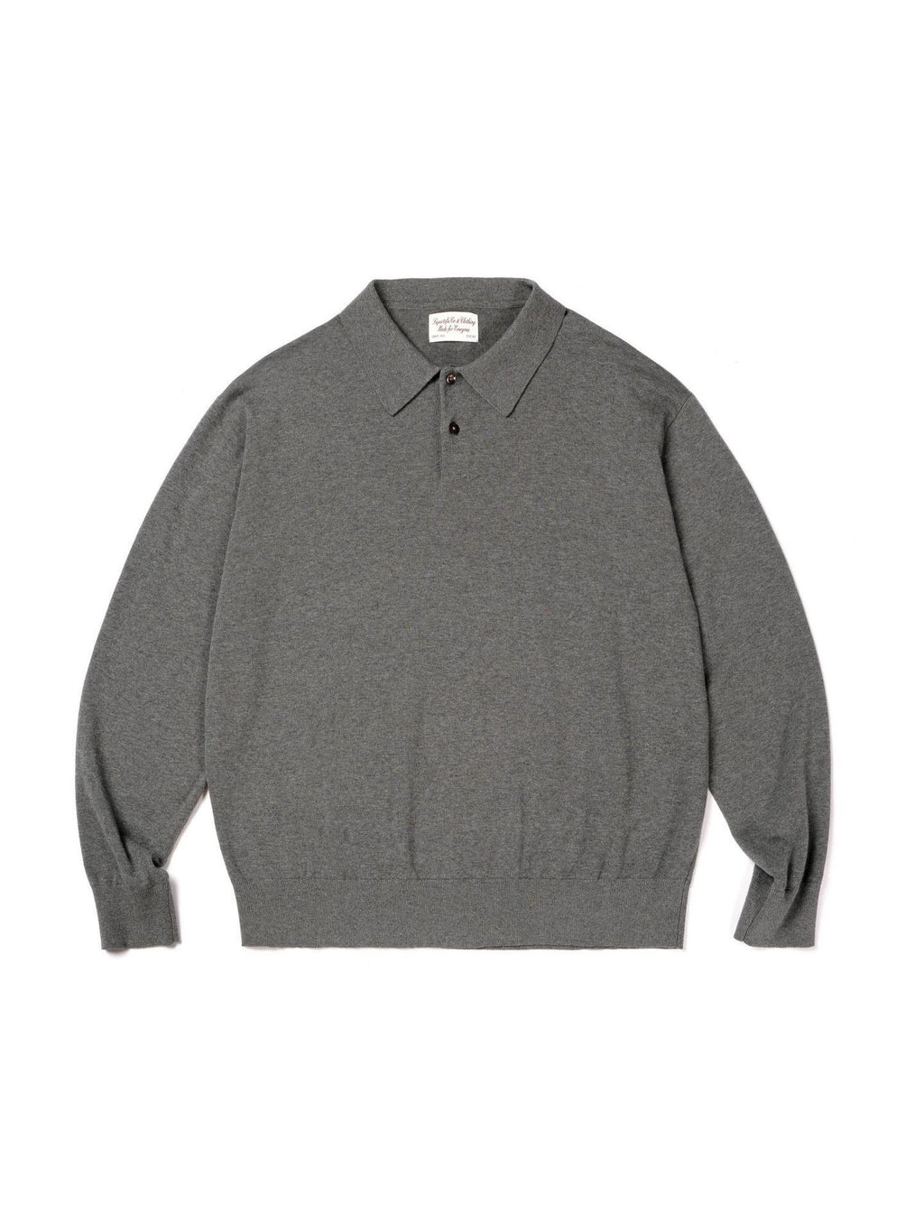 SUPERTOFU Breathable 100% Cotton Loose Fit Button Polo Unisex Casual Long Sleeve T-Shirts