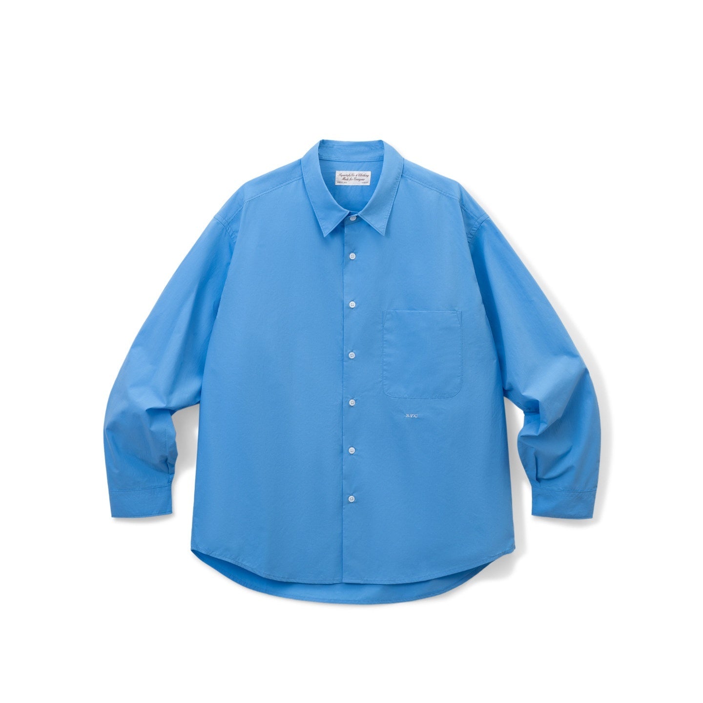 SUPERTOFU_Breathable_100%_Cotton_Loose_Fit_Point_Collar_Button_Front_Unisex_Shirts_MISSTT
