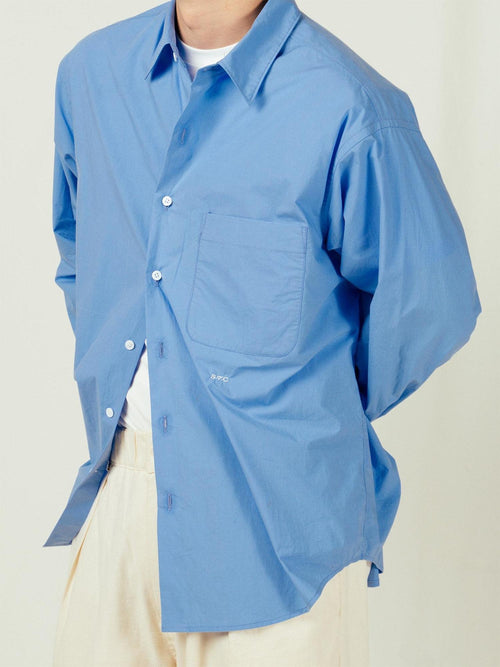 SUPERTOFU Breathable 100% Cotton Loose Fit Point Collar Button Front Unisex Shirts