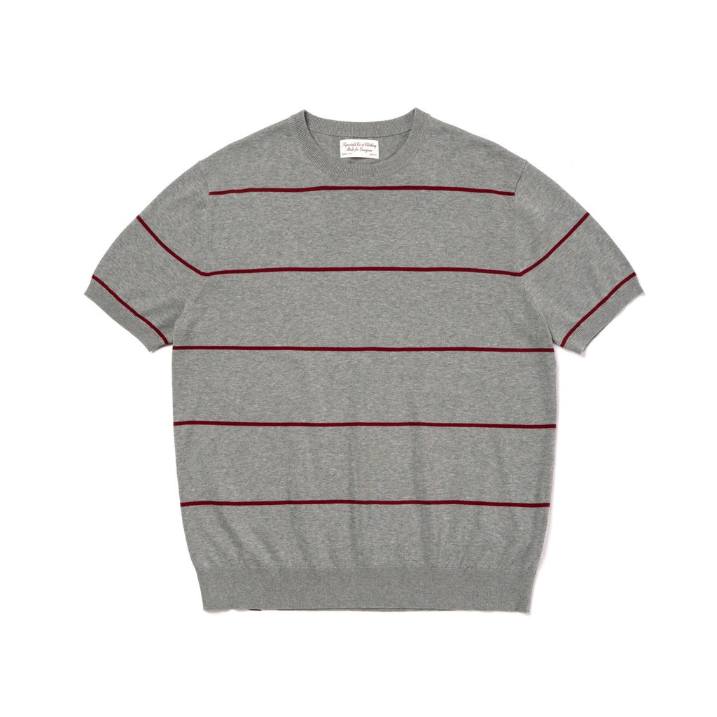 SUPERTOFU_Breathable_100_Percent_Cotton_Striped_Round_Neck_Unisex_Short_Sleeve_T-Shirts_MISSTT