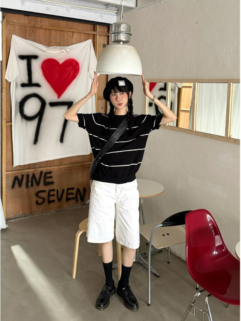 SUPERTOFU Breathable 100 Percent Cotton Striped Round Neck Unisex Short Sleeve T-Shirts