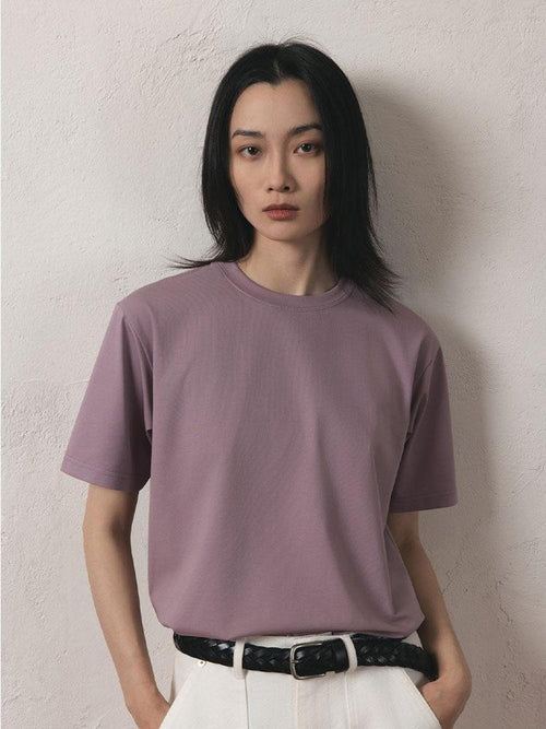 SUPERTOFU Breathable Antibacterial Sorona Cotton Unisex Crew Neck Short Sleeve T-Shirts