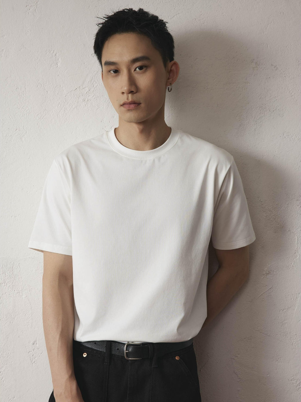 SUPERTOFU Breathable Antibacterial Sorona Cotton Unisex Crew Neck Short Sleeve T-Shirts