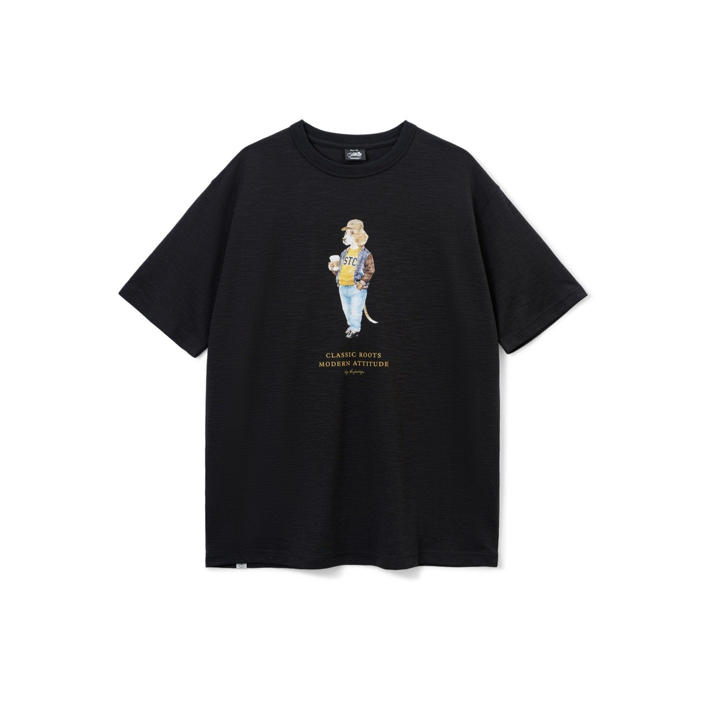SUPERTOFU_Breathable_Bamboo_Cotton_Animalprint_Retro_Crewneck_Unisex_Short_Sleeve_T-Shirts_MISSTT