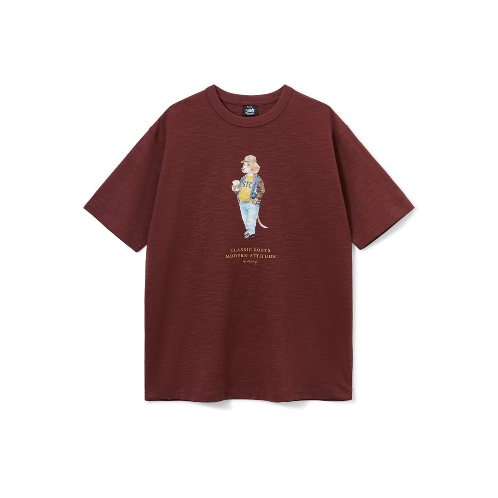 SUPERTOFU_Breathable_Bamboo_Cotton_Animalprint_Retro_Crewneck_Unisex_Short_Sleeve_T-Shirts_MISSTT