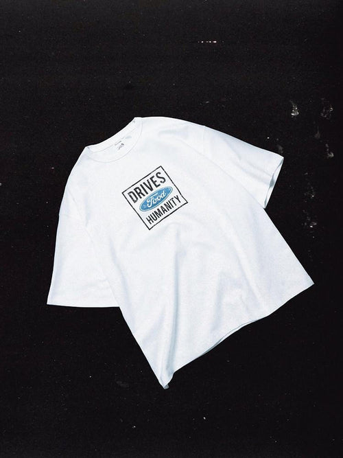 SUPERTOFU Breathable Cotton Loose Crewneck Letter Unisex Short Sleeve T-Shirts