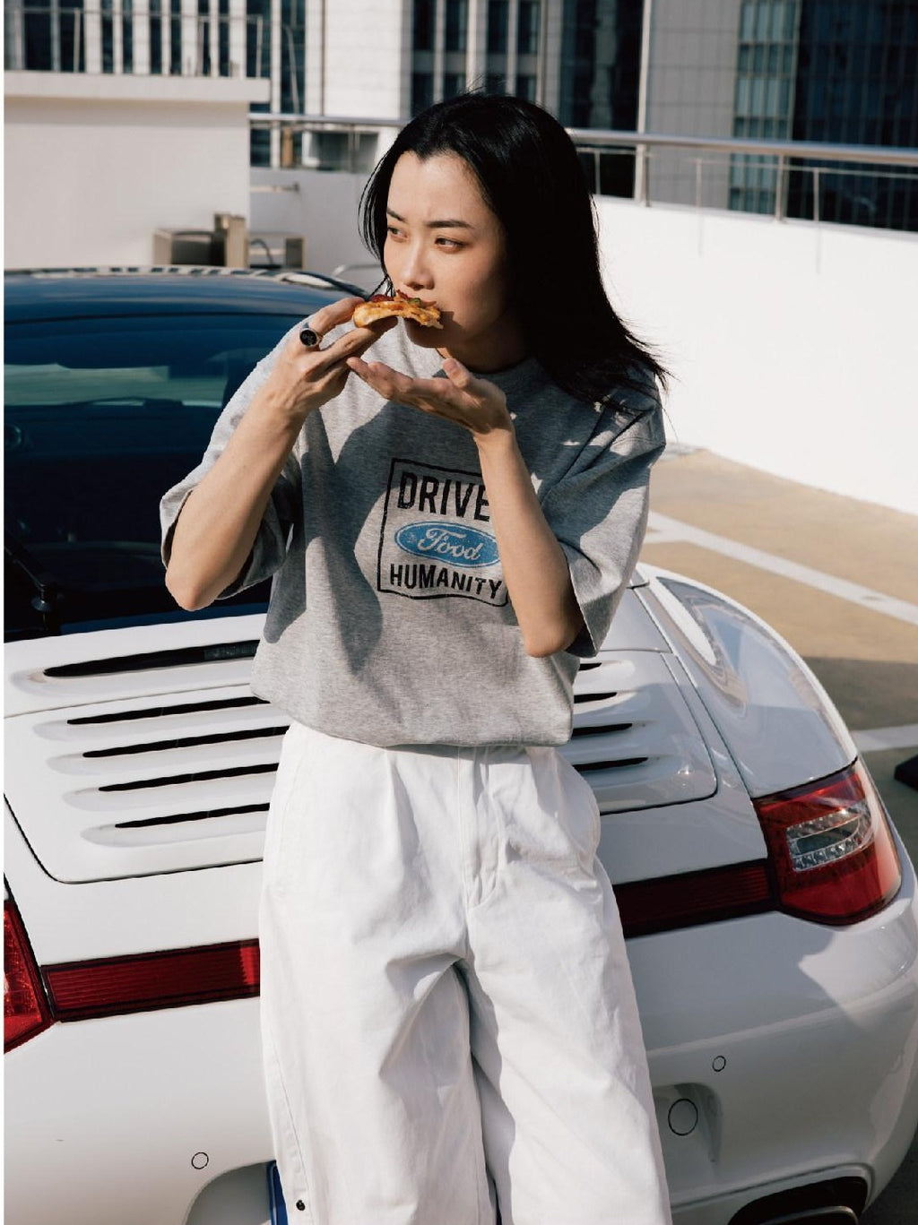 SUPERTOFU Breathable Cotton Loose Crewneck Letter Unisex Short Sleeve T-Shirts
