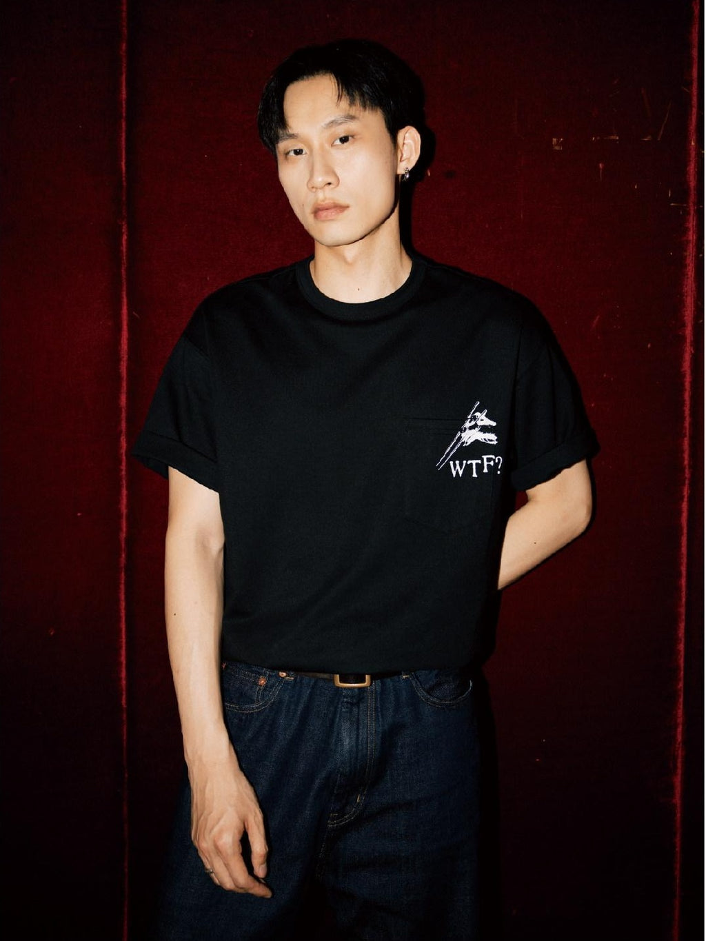 SUPERTOFU Breathable Cotton Loose Fit Hand Drawn Vintage Unisex Short Sleeve T-Shirts