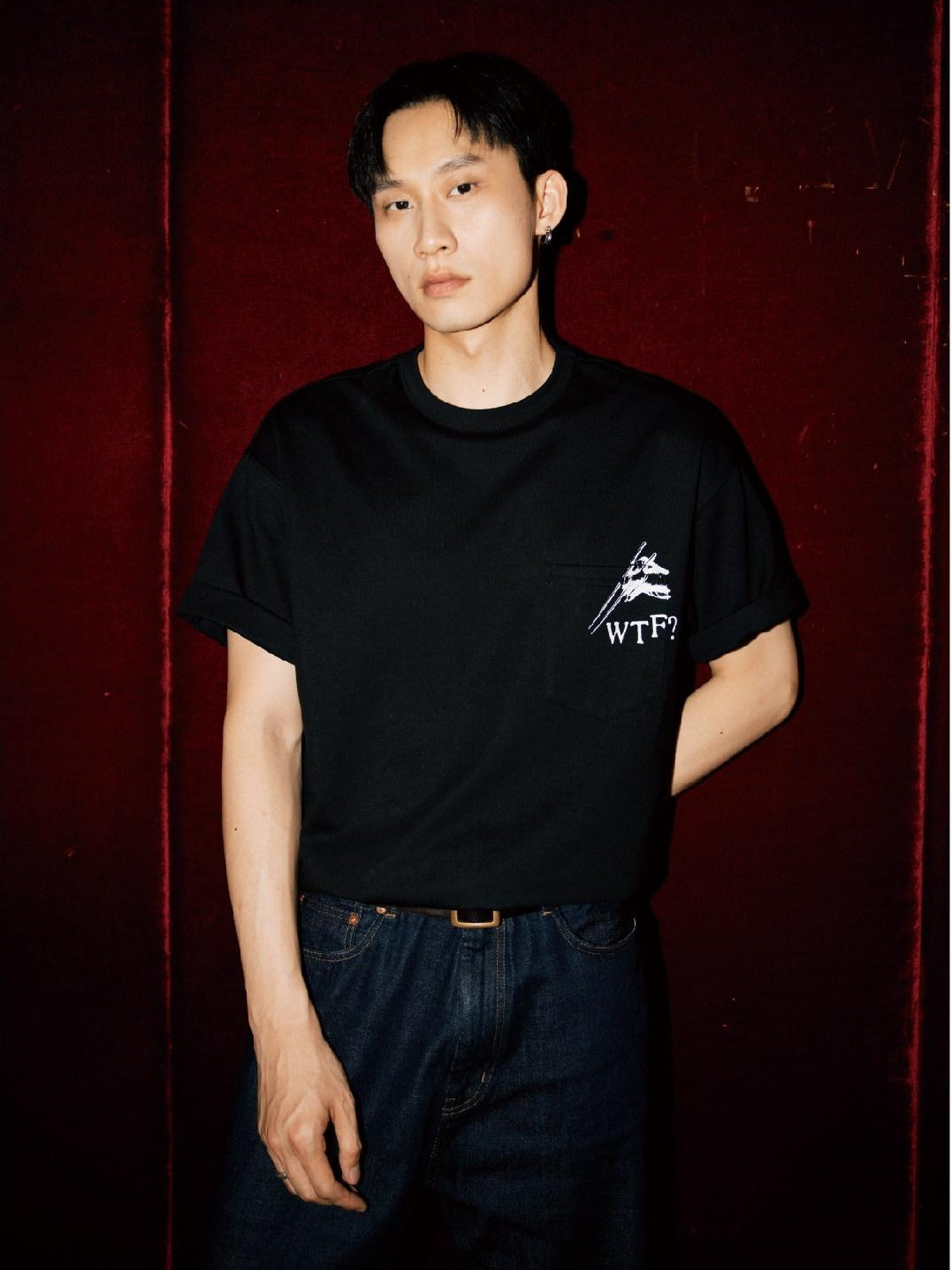SUPERTOFU Breathable Cotton Loose Fit Hand Drawn Vintage Unisex Short Sleeve T-Shirts
