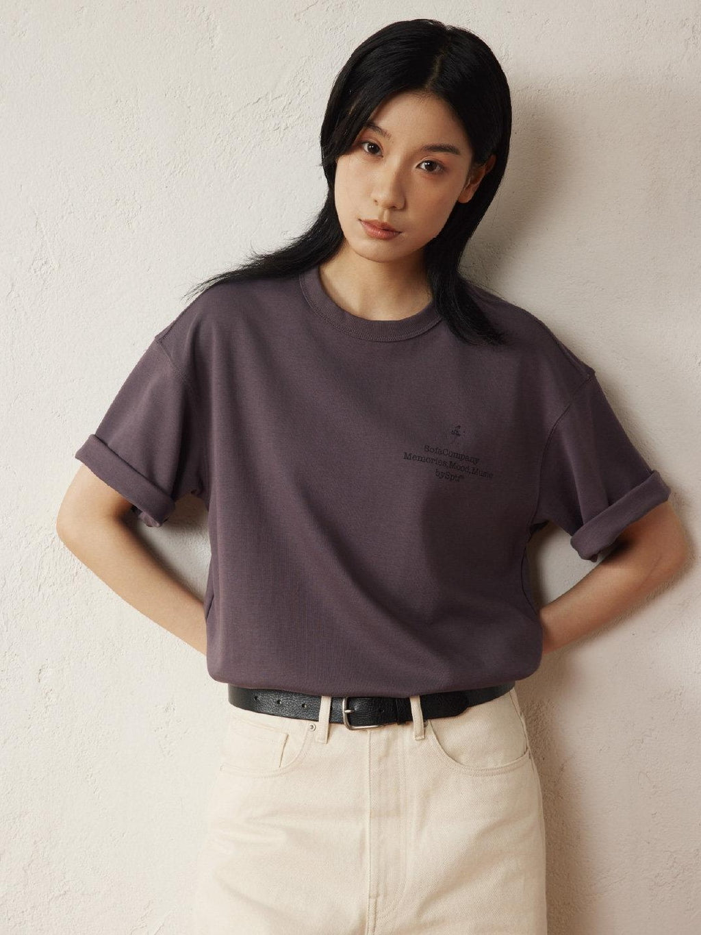 SUPERTOFU Breathable Cotton Loose Vintage Round Neck Unisex Short Sleeve T-Shirts