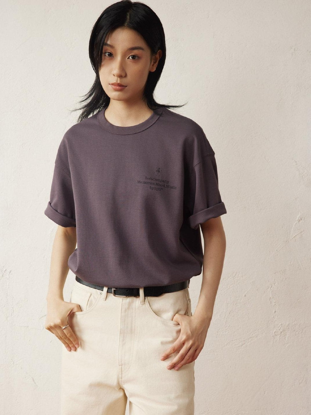 SUPERTOFU Breathable Cotton Loose Vintage Round Neck Unisex Short Sleeve T-Shirts