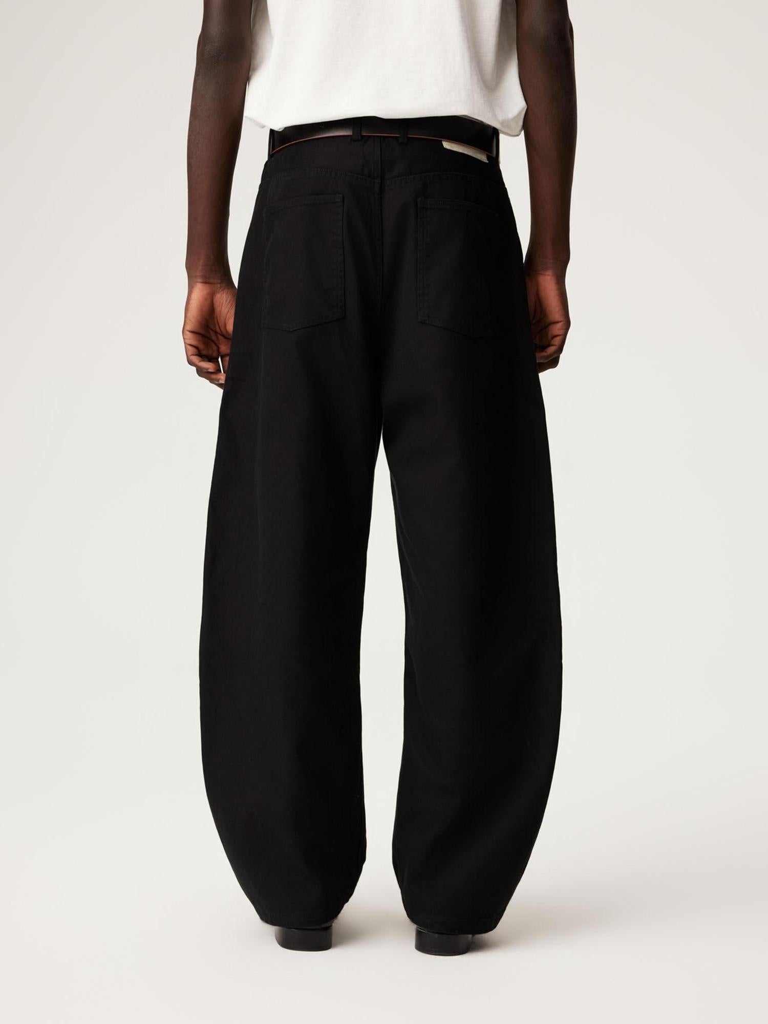 SUPERTOFU Breathable Cotton Lyocell Relaxed Curved Leg Button Fly Chinos