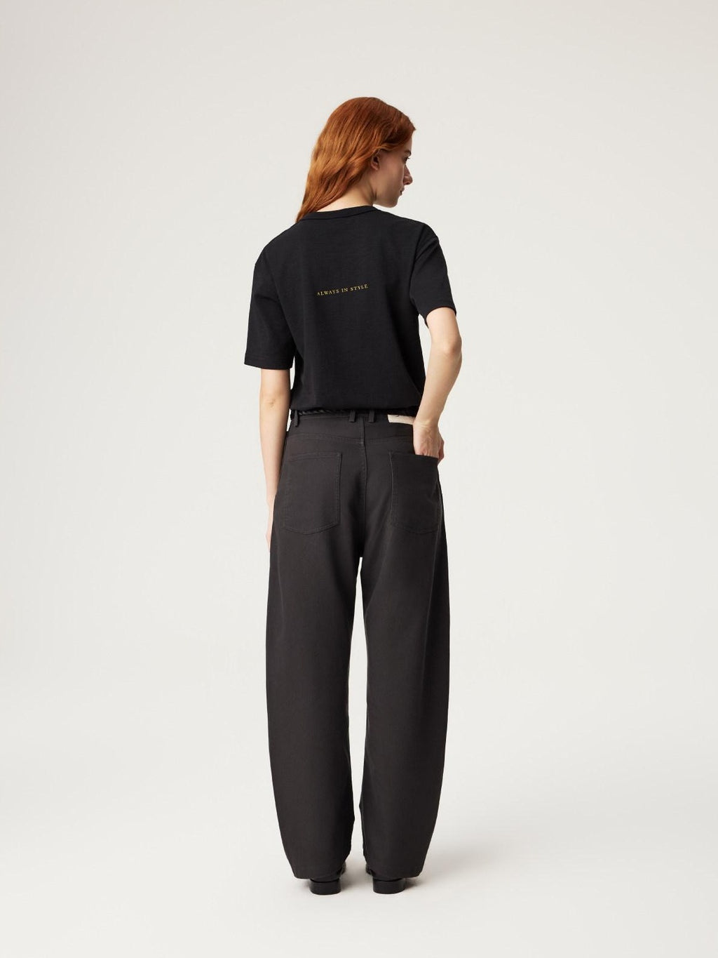 SUPERTOFU Breathable Cotton Lyocell Relaxed Curved Leg Button Fly Chinos