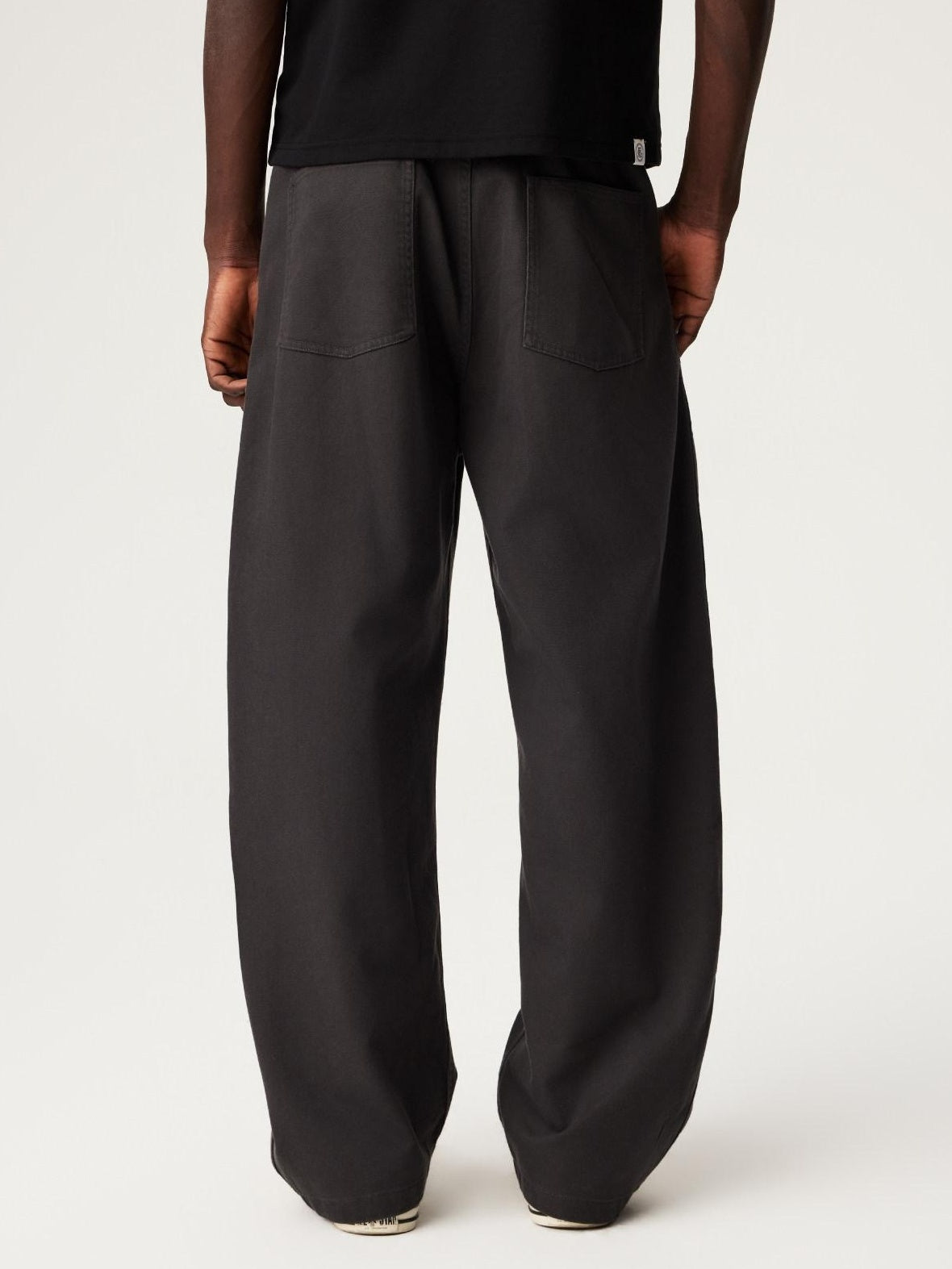 SUPERTOFU Breathable Cotton Lyocell Relaxed Curved Leg Button Fly Chinos