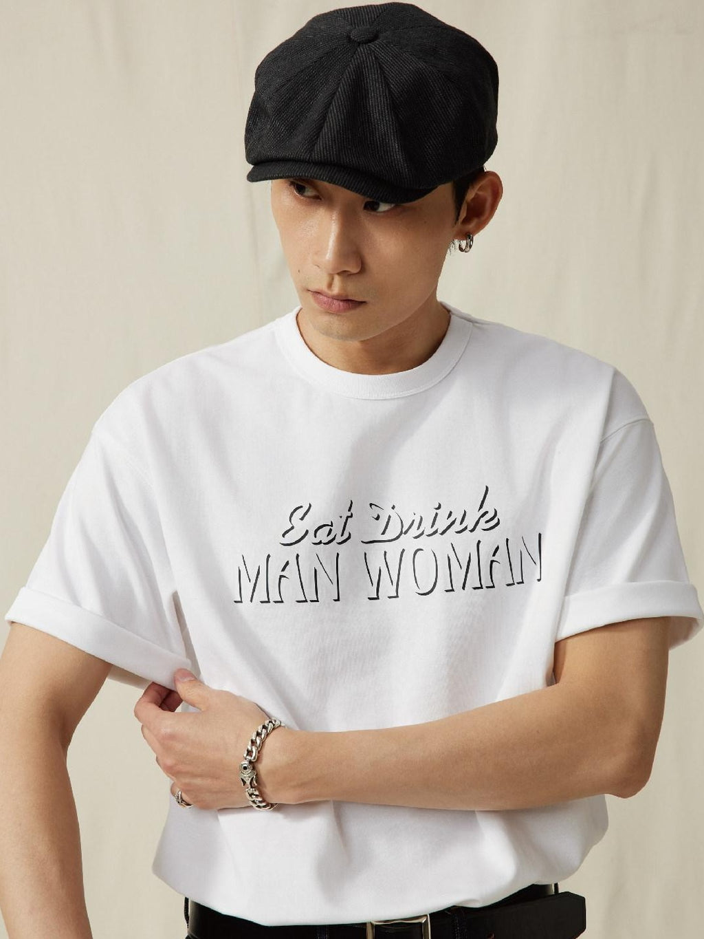 SUPERTOFU Breathable Cotton Retro Graphic Relaxed Unisex Crew Neck Short Sleeve T-Shirts
