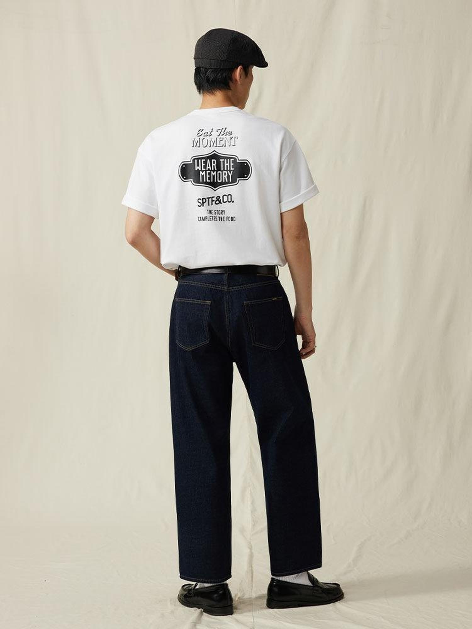 SUPERTOFU Breathable Cotton Retro Graphic Relaxed Unisex Crew Neck Short Sleeve T-Shirts