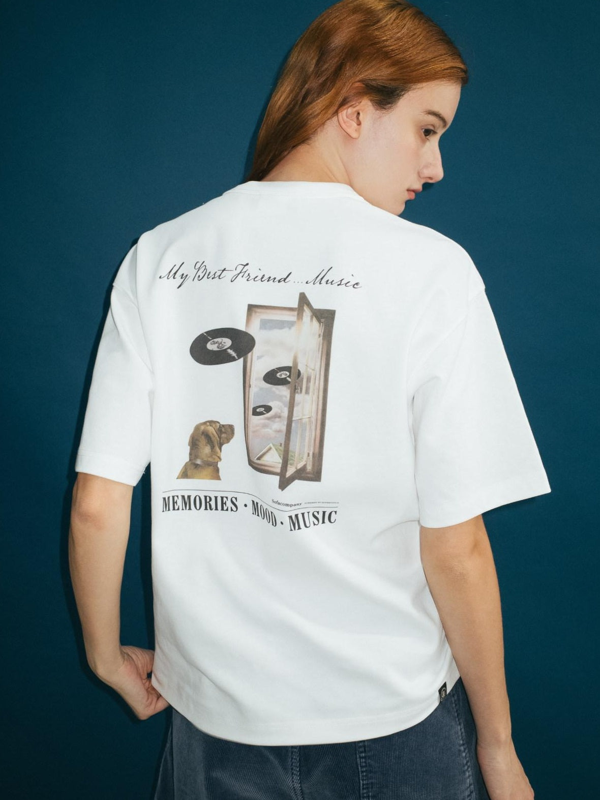 SUPERTOFU Breathable Long Staple Cotton Printed Loose Fit Unisex Short Sleeve T-Shirts