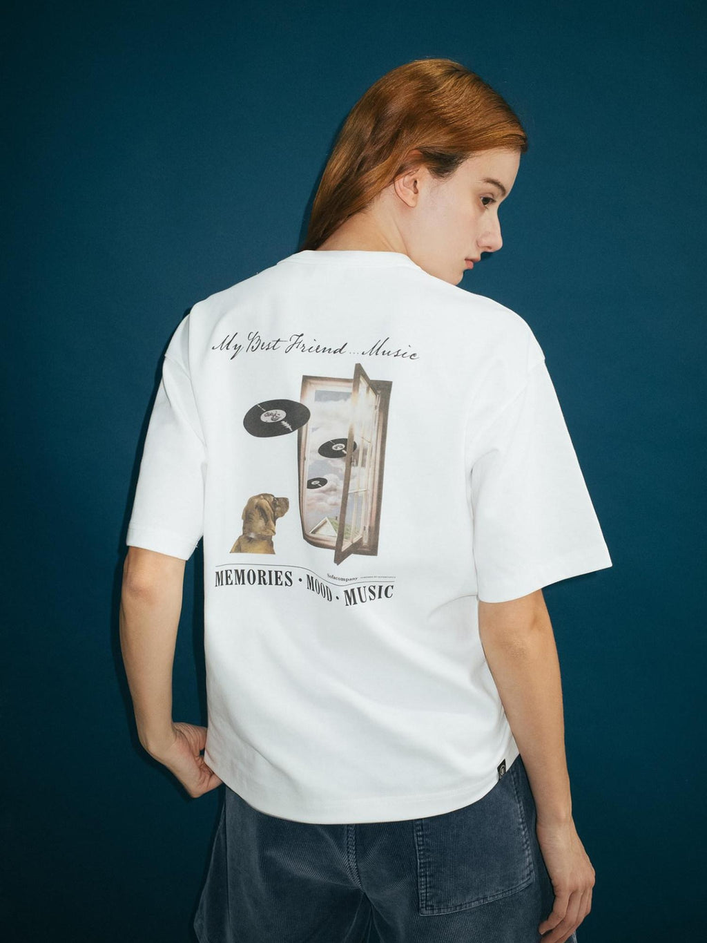 SUPERTOFU Breathable Long Staple Cotton Printed Loose Fit Unisex Short Sleeve T-Shirts
