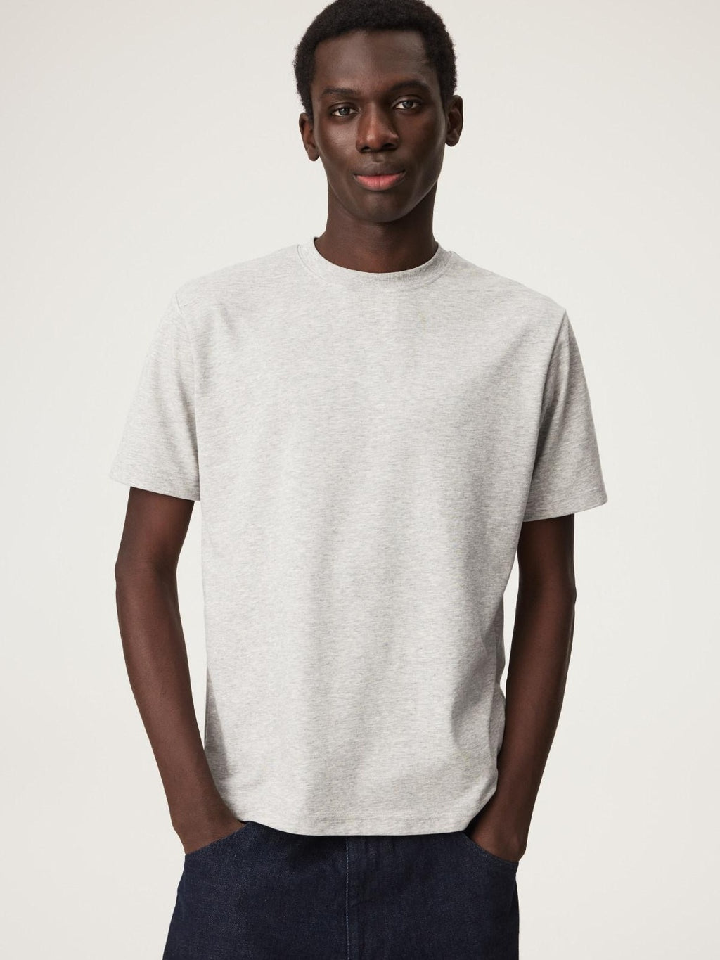 SUPERTOFU Breathable Lyocell Cotton Minimalist Crew Neck Unisex Short Sleeve T-Shirts