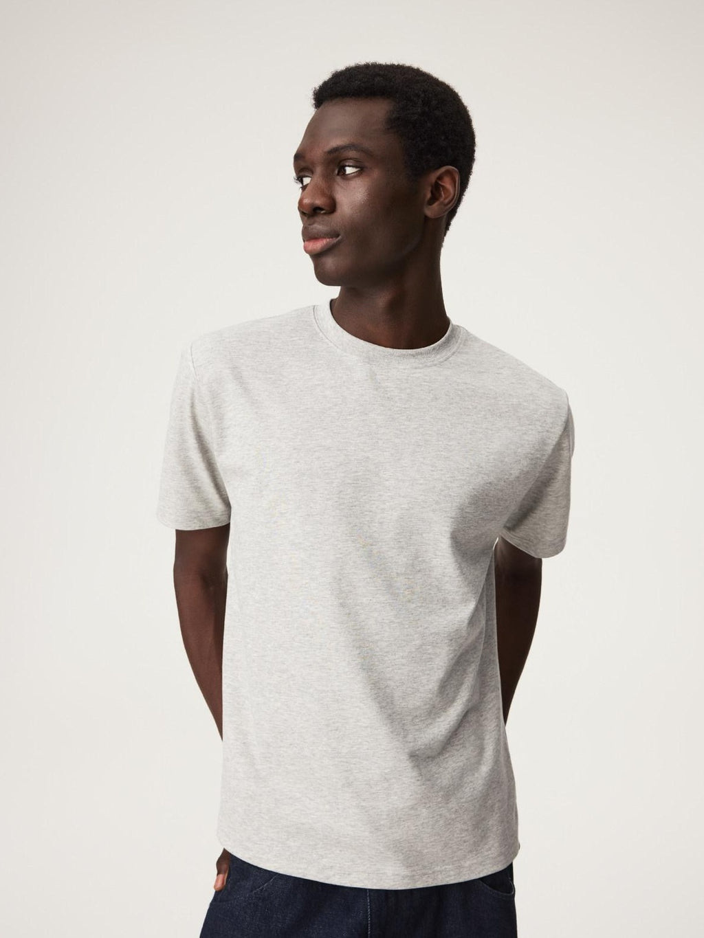 SUPERTOFU Breathable Lyocell Cotton Minimalist Crew Neck Unisex Short Sleeve T-Shirts