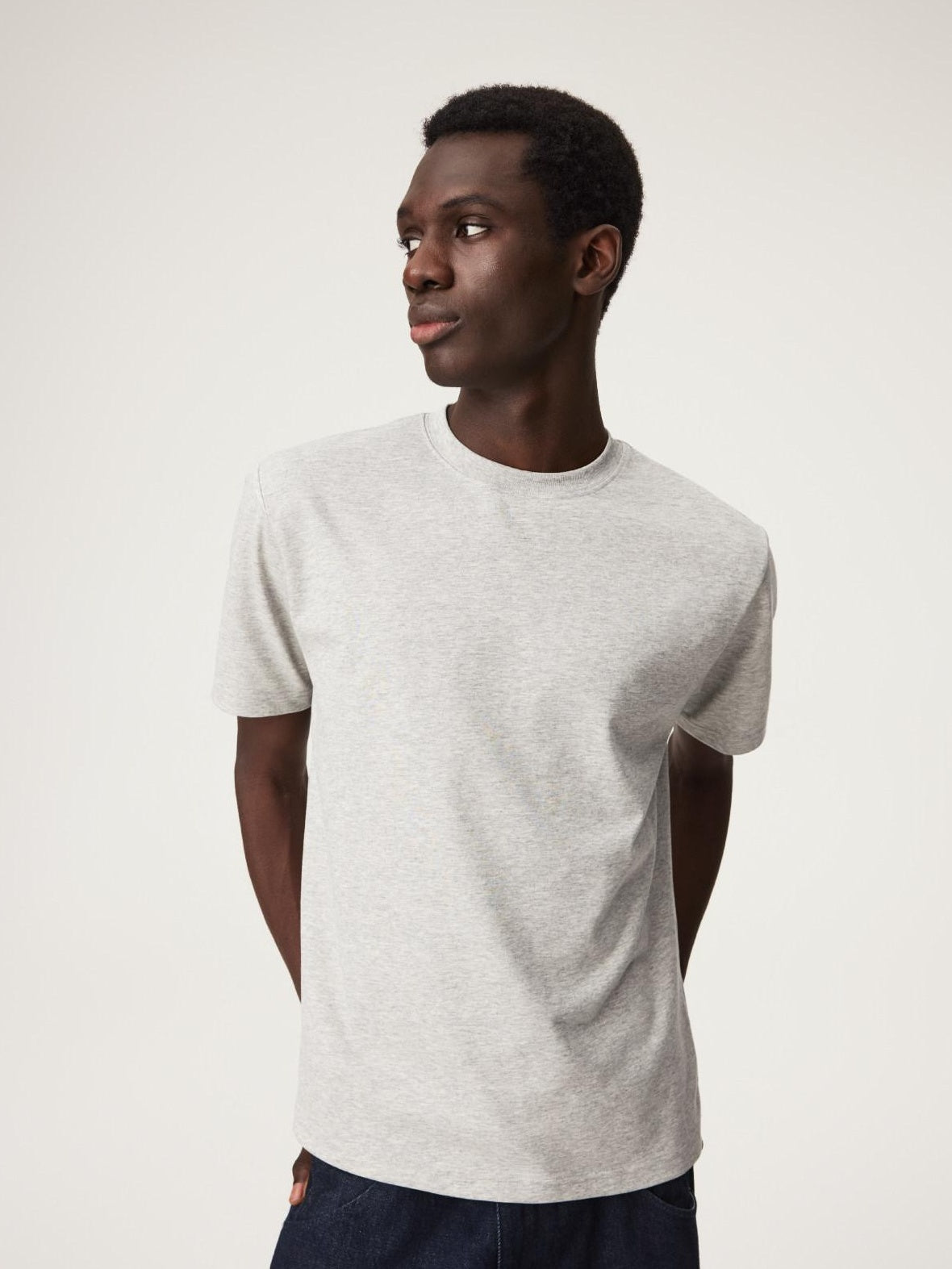 SUPERTOFU Breathable Lyocell Cotton Minimalist Crew Neck Unisex Short Sleeve T-Shirts