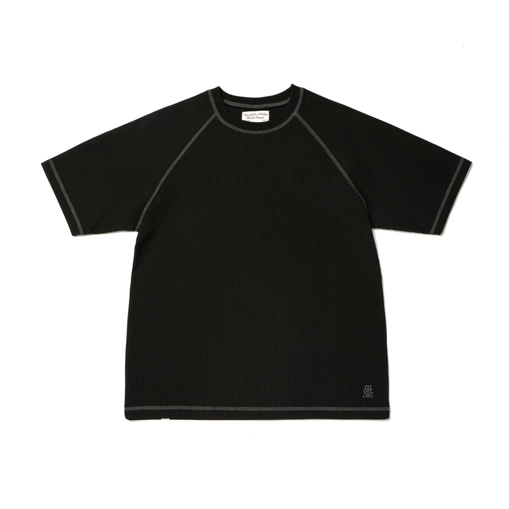 SUPERTOFU Breathable Polyester Loose Japanese Unisex Crew Neck Solid Short Sleeve T-Shirts