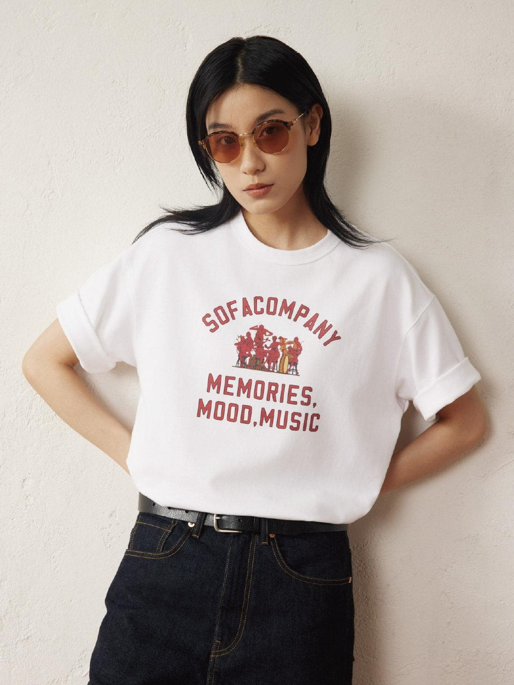SUPERTOFU Breathable Premium Cotton Loose Fit Japanese Unisex Crew Short Sleeve T-Shirts