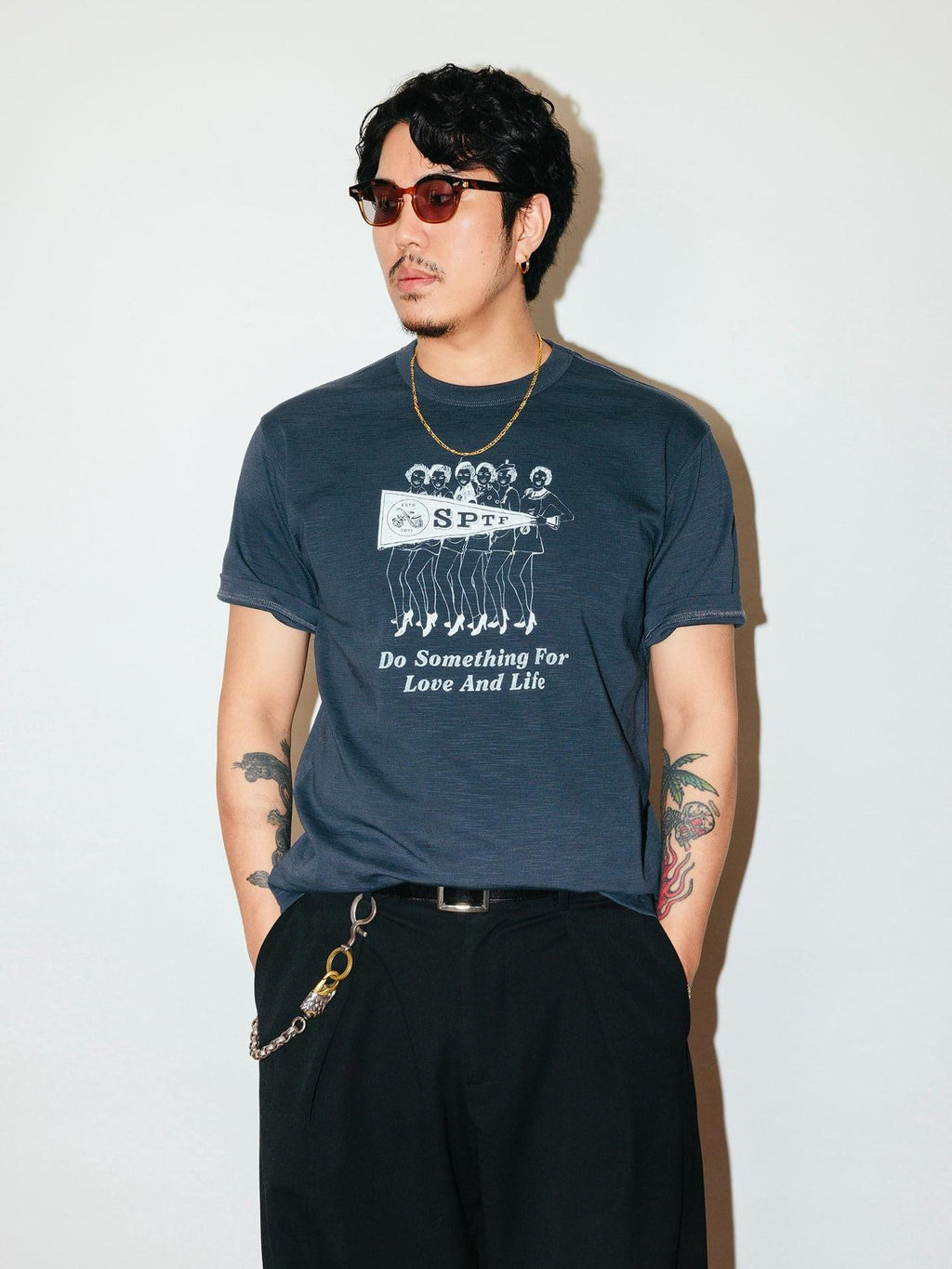 SUPERTOFU Breathable Slub Cotton 220G Retro Relaxed Unisex Crew Short Sleeve T-Shirts