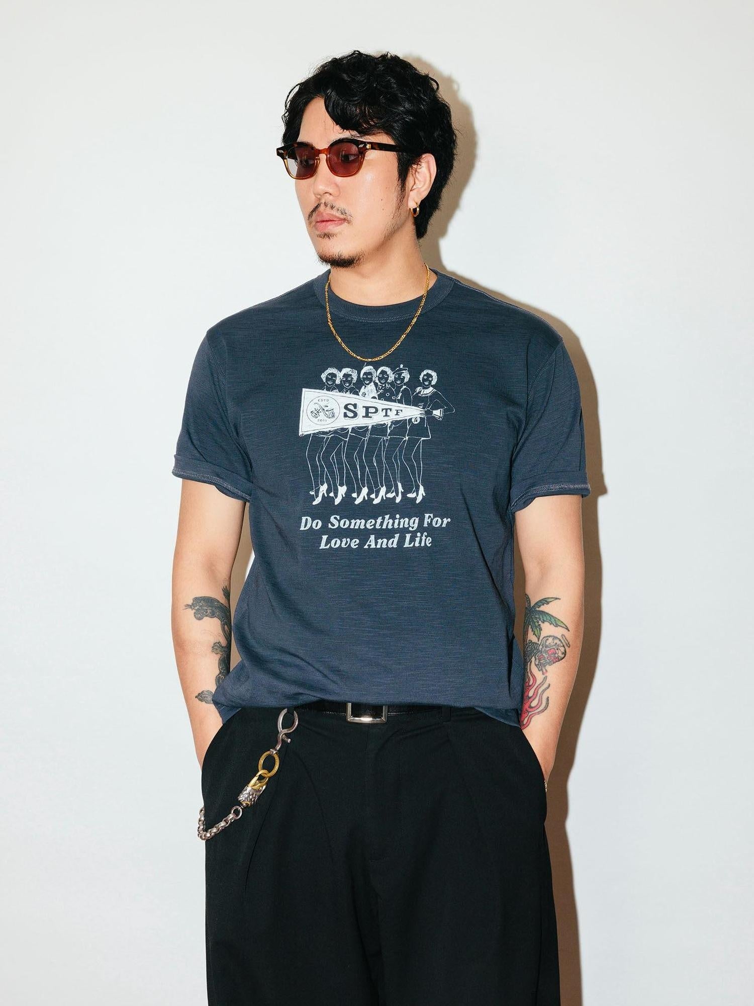 SUPERTOFU Breathable Slub Cotton 220G Retro Relaxed Unisex Crew Short Sleeve T-Shirts