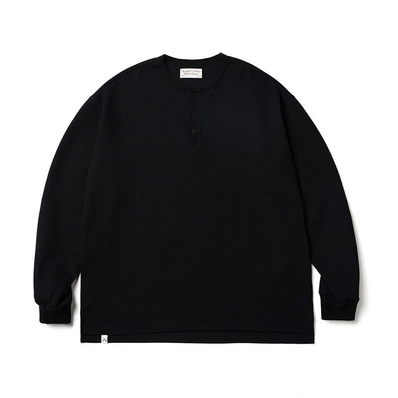 SUPERTOFU_Breathable_Wrinkle_Free_Loose_Henley_Unisex_Polyester_Solid_Long_Sleeve_T-Shirts_MISSTT