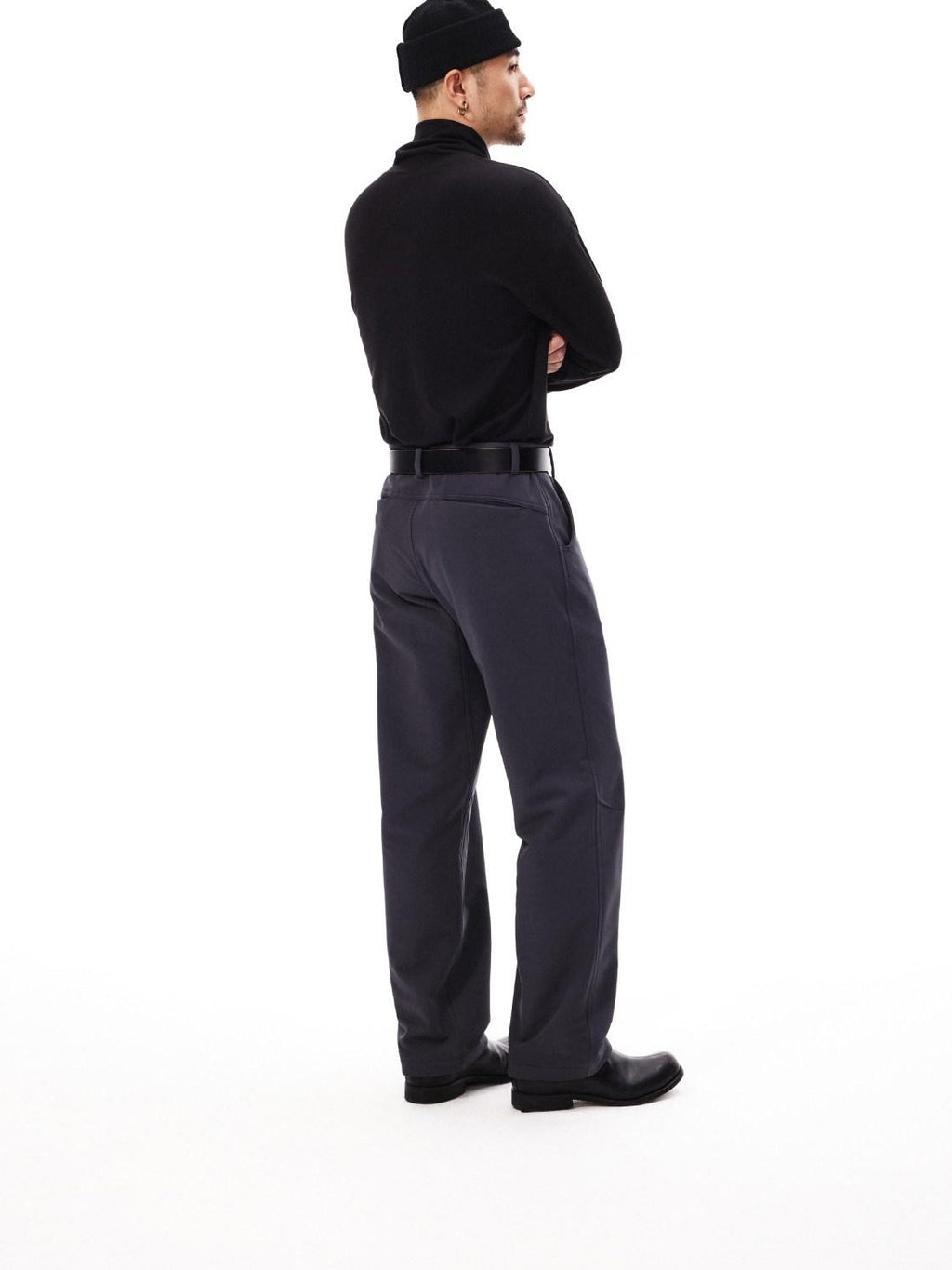 SUPERTOFU Classic Black Minimalist Adjustable Fit Unisex Two Sizes 103Cm 110Cm Belts