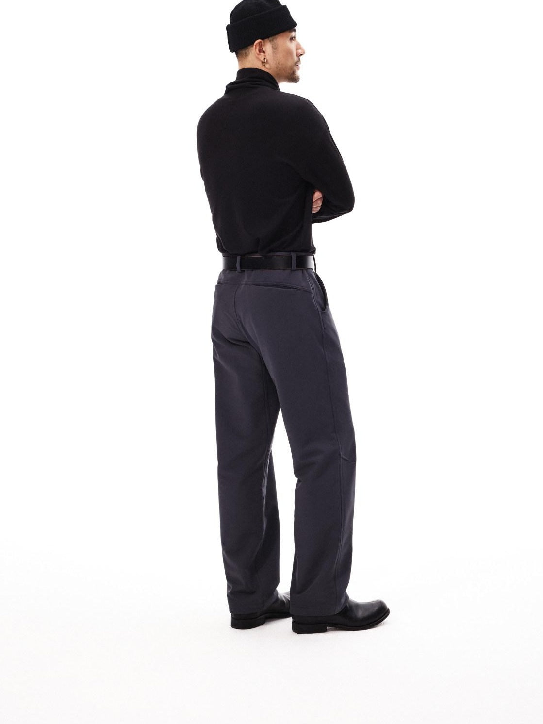 SUPERTOFU Classic Black Minimalist Adjustable Fit Unisex Two Sizes 103Cm 110Cm Belts