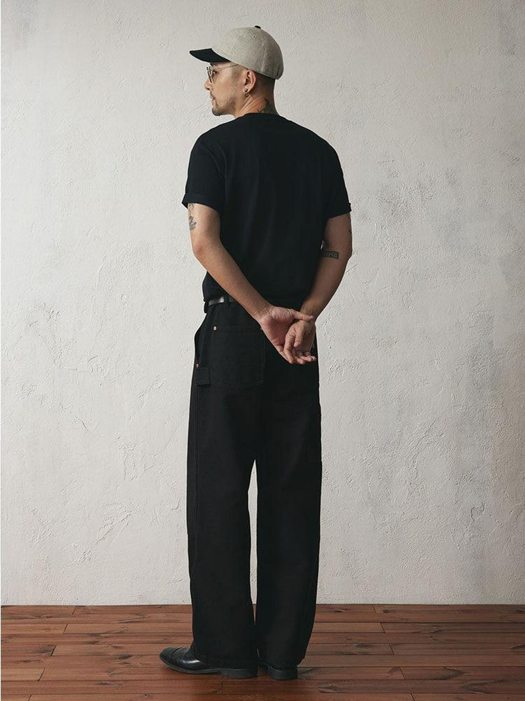 SUPERTOFU Comfortable Loose Fit Youth Casual Everyday Solid Black Beige Straight Pants