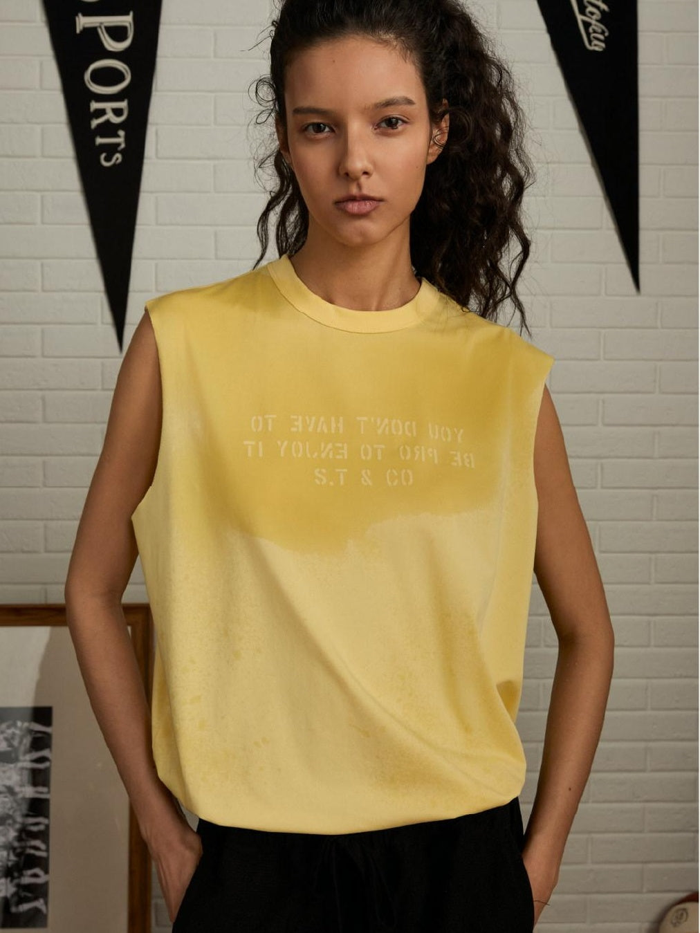 SUPERTOFU Comfortable Loose Round Neck Japanese Casual Multi Color Sizes Xs Xl Tank Tops