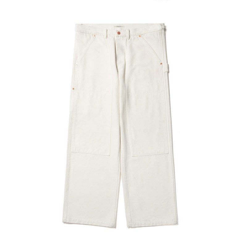 SUPERTOFU_Comfy_Relaxed_Casual_Loose_Youthful_Versatile_Black_Beige_Straight_Pants_MISSTT