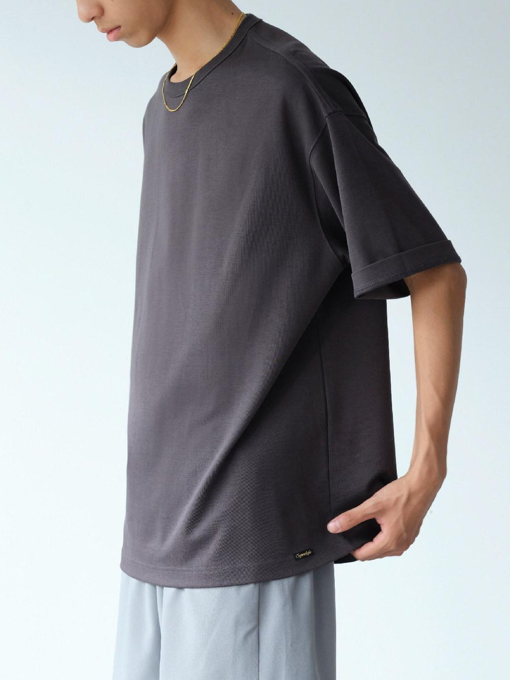 SUPERTOFU Cool Long Staple Cotton Loose Crewneck Unisex Daily Short Sleeve T-Shirts