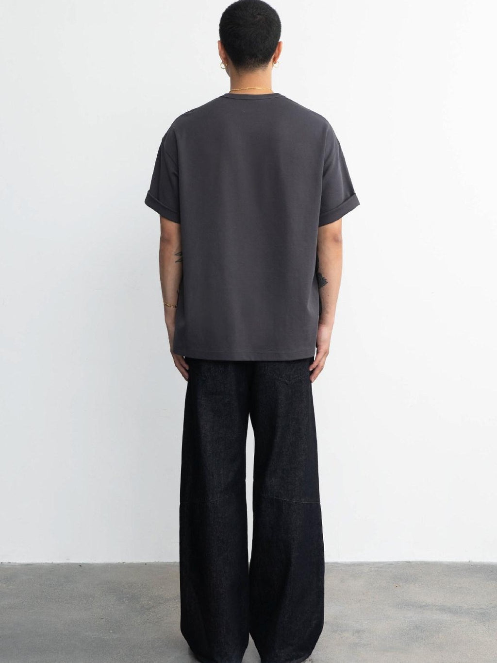 SUPERTOFU Cool Long Staple Cotton Loose Crewneck Unisex Daily Short Sleeve T-Shirts