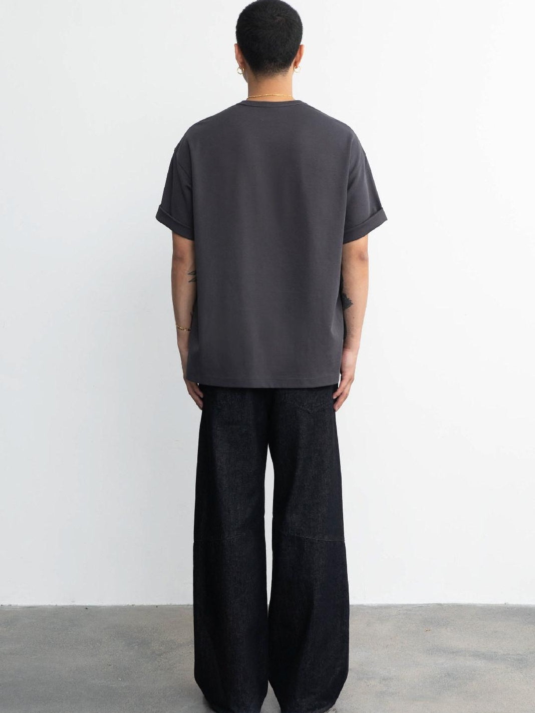 SUPERTOFU Cool Long Staple Cotton Loose Crewneck Unisex Daily Short Sleeve T-Shirts